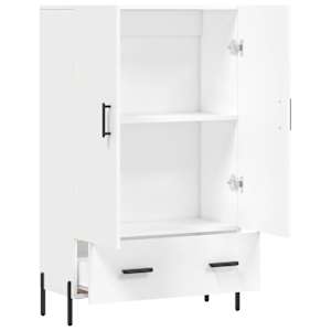 Skříň highboard bílá 69,5 x 31 x 115 cm kompozitní dřevo - obrázek 5