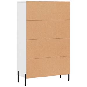 Skříň highboard bílá 69,5 x 31 x 115 cm kompozitní dřevo - obrázek 8