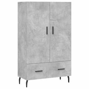 Skříň highboard betonově šedá 69,5x31x115 cm kompozitní dřevo - obrázek 2