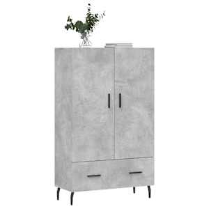 Skříň highboard betonově šedá 69,5x31x115 cm kompozitní dřevo - obrázek 3