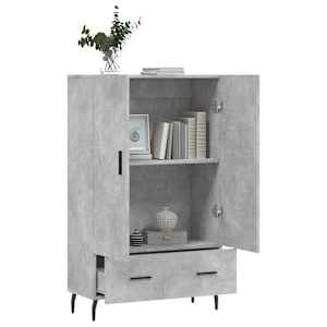 Skříň highboard betonově šedá 69,5x31x115 cm kompozitní dřevo - obrázek 4