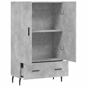 Skříň highboard betonově šedá 69,5x31x115 cm kompozitní dřevo - obrázek 5