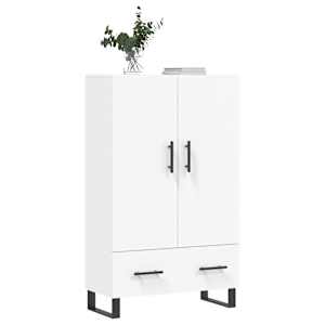 Skříň highboard bílá 69,5 x 31 x 115 cm kompozitní dřevo - obrázek 3
