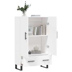 Skříň highboard bílá 69,5 x 31 x 115 cm kompozitní dřevo - obrázek 4