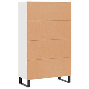 Skříň highboard bílá 69,5 x 31 x 115 cm kompozitní dřevo - obrázek 8