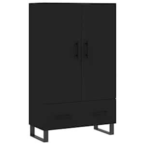 Skříň highboard černá 69,5 x 31 x 115 cm kompozitní dřevo - obrázek 2