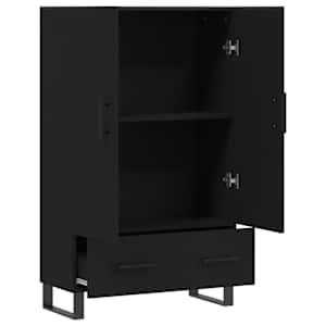 Skříň highboard černá 69,5 x 31 x 115 cm kompozitní dřevo - obrázek 5