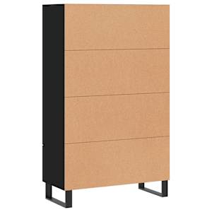 Skříň highboard černá 69,5 x 31 x 115 cm kompozitní dřevo - obrázek 8