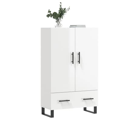 vidaXL Highboard High Gloss White 69.5x31x115 cm Engineered Wood