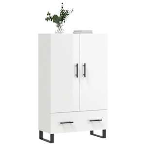 vidaXL Highboard High Gloss White 69.5x31x115 cm Engineered Wood