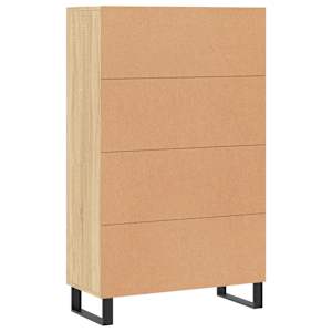 Skříň highboard dub sonoma 69,5 x 31 x 115 cm kompozitní dřevo - obrázek 8