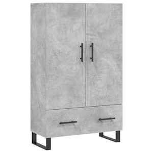 Skříň highboard betonově šedá 69,5x31x115 cm kompozitní dřevo - obrázek 2