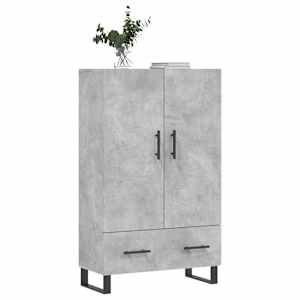 Skříň highboard betonově šedá 69,5x31x115 cm kompozitní dřevo - obrázek 3