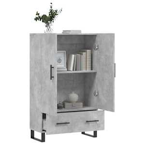 Skříň highboard betonově šedá 69,5x31x115 cm kompozitní dřevo - obrázek 4