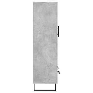 Skříň highboard betonově šedá 69,5x31x115 cm kompozitní dřevo - obrázek 7