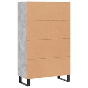 Skříň highboard betonově šedá 69,5x31x115 cm kompozitní dřevo - obrázek 8