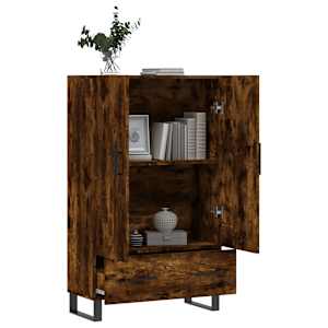 Skříň highboard kouřový dub 69,5 x 31 x 115 cm kompozitní dřevo - obrázek 4