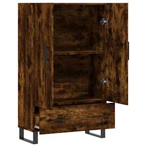 Skříň highboard kouřový dub 69,5 x 31 x 115 cm kompozitní dřevo - obrázek 5