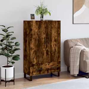 Skříň highboard kouřový dub 69,5 x 31 x 115 cm kompozitní dřevo - obrázek 1