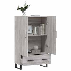 Skříň highboard šedá sonoma 69,5 x 31 x 115 cm kompozitní dřevo - obrázek 4