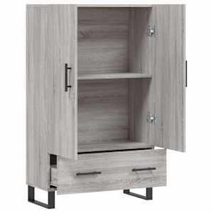 Skříň highboard šedá sonoma 69,5 x 31 x 115 cm kompozitní dřevo - obrázek 5