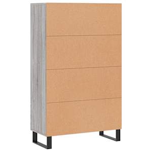 Skříň highboard šedá sonoma 69,5 x 31 x 115 cm kompozitní dřevo - obrázek 8
