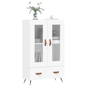Skříň highboard bílá 69,5 x 31 x 115 cm kompozitní dřevo - obrázek 3