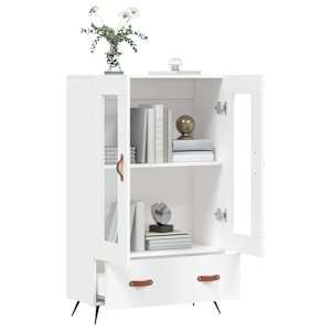 Skříň highboard bílá 69,5 x 31 x 115 cm kompozitní dřevo - obrázek 4