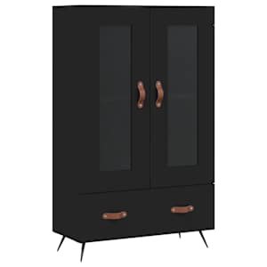 Skříň highboard černá 69,5 x 31 x 115 cm kompozitní dřevo - obrázek 2