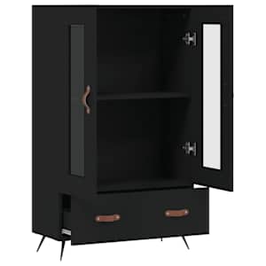Skříň highboard černá 69,5 x 31 x 115 cm kompozitní dřevo - obrázek 5