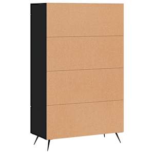 Skříň highboard černá 69,5 x 31 x 115 cm kompozitní dřevo - obrázek 8