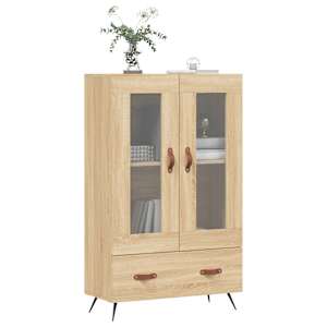Skříň highboard dub sonoma 69,5 x 31 x 115 cm kompozitní dřevo - obrázek 3