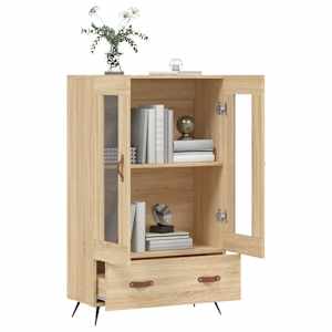 Skříň highboard dub sonoma 69,5 x 31 x 115 cm kompozitní dřevo - obrázek 4