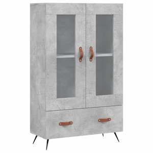 Skříň highboard betonově šedá 69,5x31x115 cm kompozitní dřevo - obrázek 2