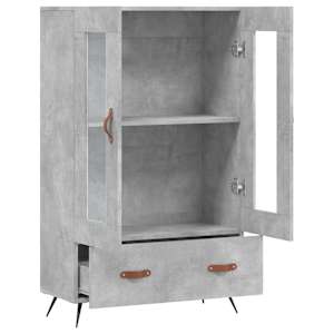 Skříň highboard betonově šedá 69,5x31x115 cm kompozitní dřevo - obrázek 5