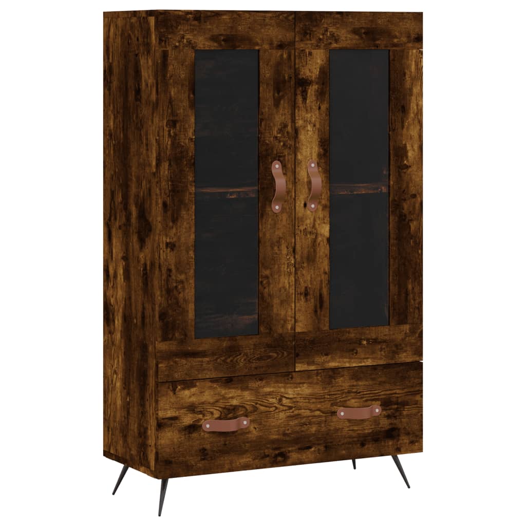 vidaXL Skříň highboard kouřový dub 69,5 x 31 x 115 cm kompozitní dřevo