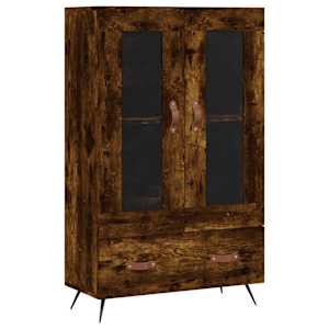 Skříň highboard kouřový dub 69,5 x 31 x 115 cm kompozitní dřevo - obrázek 2