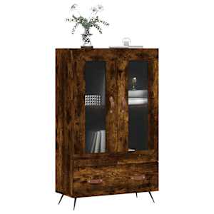Skříň highboard kouřový dub 69,5 x 31 x 115 cm kompozitní dřevo - obrázek 3