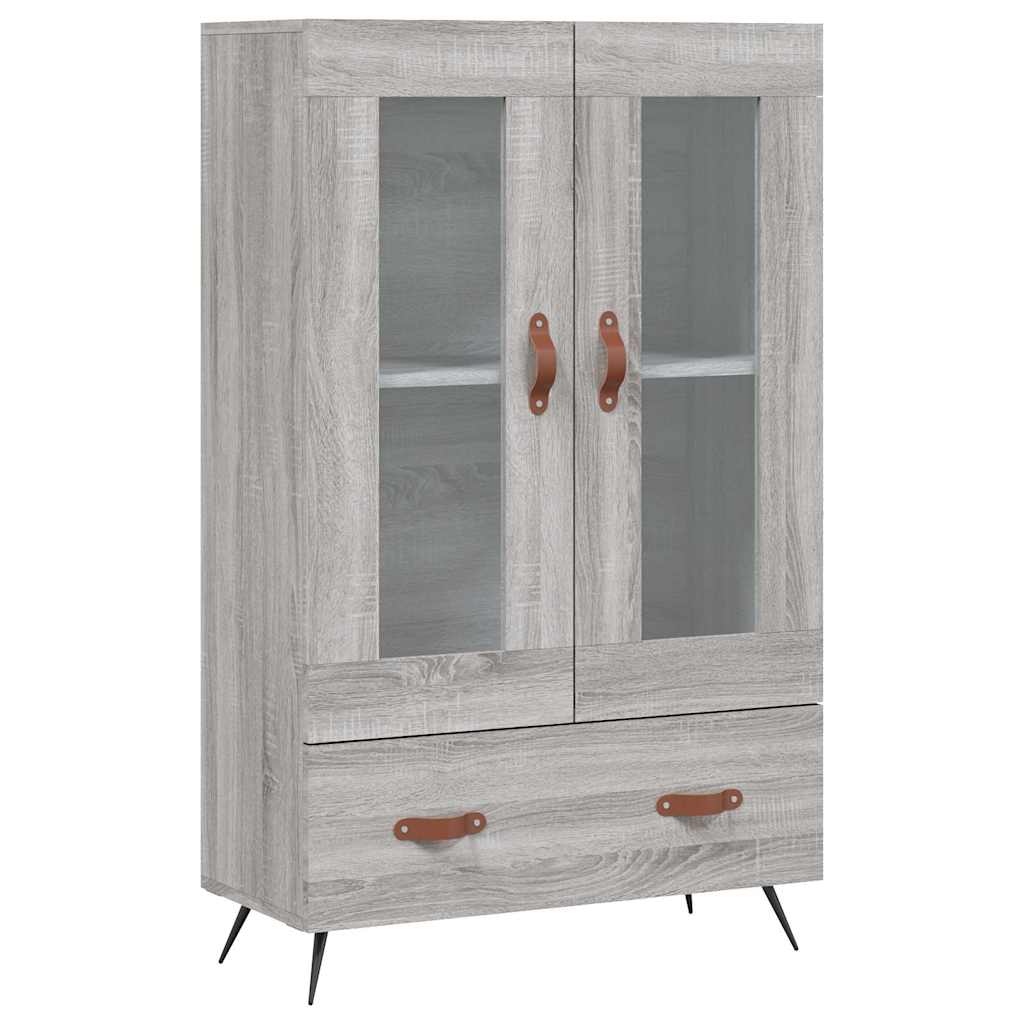 vidaXL Skříň highboard šedá sonoma 69,5 x 31 x 115 cm kompozitní dřevo