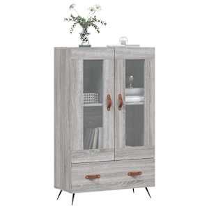 Skříň highboard šedá sonoma 69,5 x 31 x 115 cm kompozitní dřevo - obrázek 3