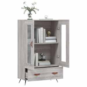 Skříň highboard šedá sonoma 69,5 x 31 x 115 cm kompozitní dřevo - obrázek 4