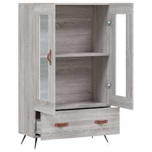 Skříň highboard šedá sonoma 69,5 x 31 x 115 cm kompozitní dřevo - obrázek 5