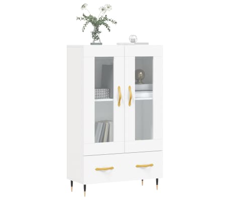 vidaXL augstais skapītis, balts, 69,5x31x115 cm, inženierijas koks