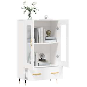 Skříň highboard bílá 69,5 x 31 x 115 cm kompozitní dřevo - obrázek 4