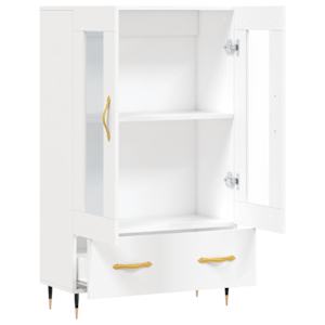Skříň highboard bílá 69,5 x 31 x 115 cm kompozitní dřevo - obrázek 5