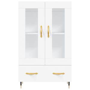 Skříň highboard bílá 69,5 x 31 x 115 cm kompozitní dřevo - obrázek 6