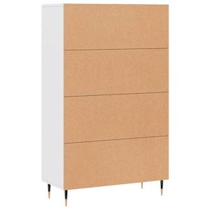 Skříň highboard bílá 69,5 x 31 x 115 cm kompozitní dřevo - obrázek 8