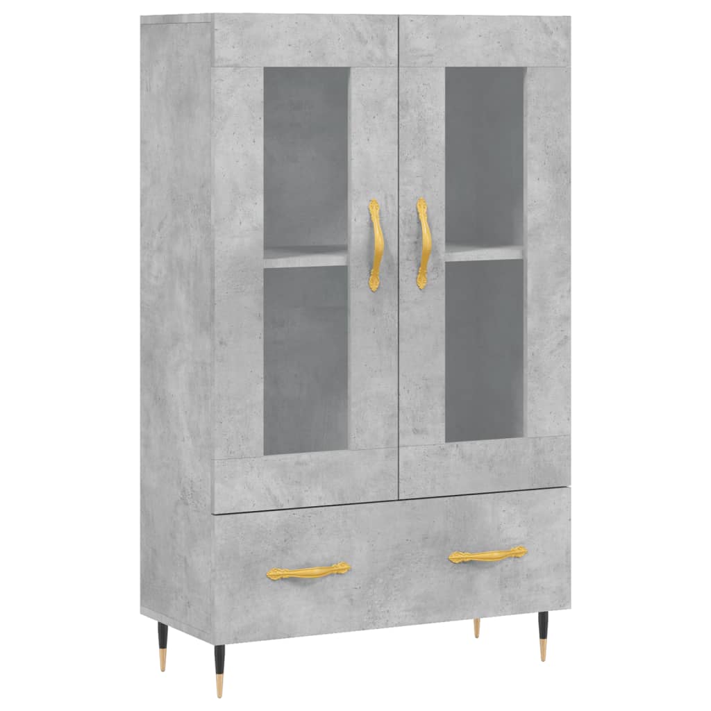 vidaXL Skříň highboard betonově šedá 69,5x31x115 cm kompozitní dřevo