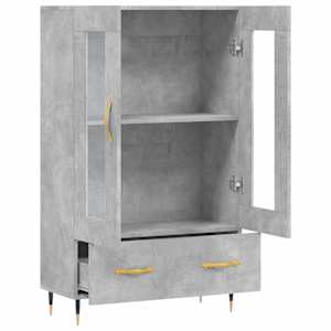 Skříň highboard betonově šedá 69,5x31x115 cm kompozitní dřevo - obrázek 5