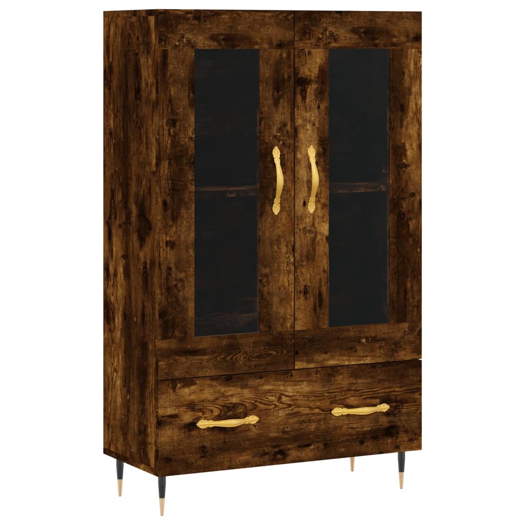 vidaXL Skříň highboard kouřový dub 69,5 x 31 x 115 cm kompozitní dřevo